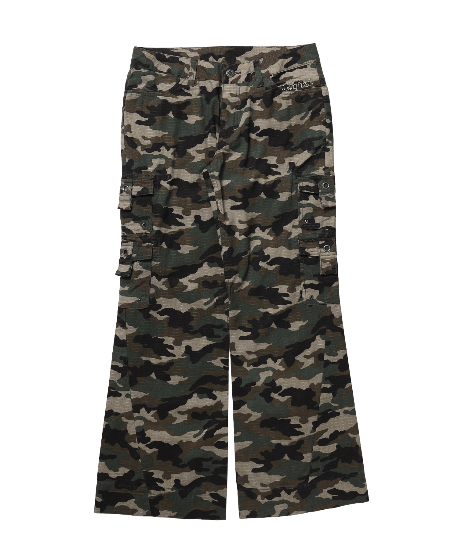 ※WEB限定 / レディースフレアカーゴパンツ / sqnz eyelet low-rise pants 柄80