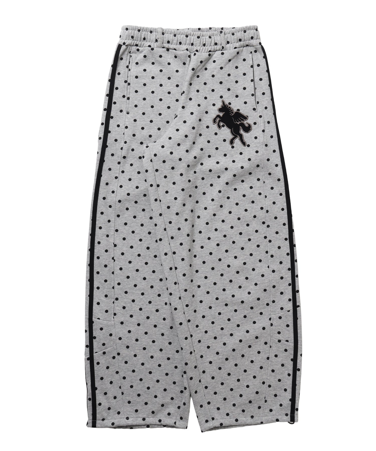 ※WEB限定 / ユニコーンワッペン刺繍トラックパンツ / sqnzU horse track pants 柄81