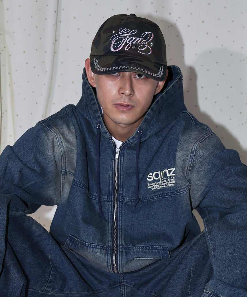 sqnz studs cap / キャップ 帽子 スタッズ 刺繍 柄81