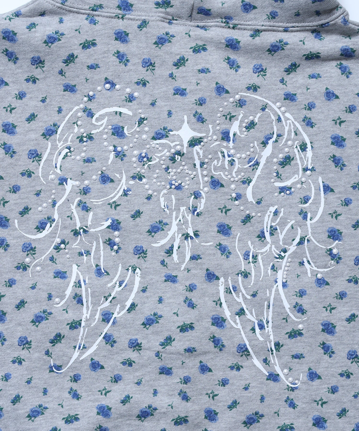 sqnz pearl short sleeve zip p/k / 半袖 ジップパーカー ダブルジップ 裏毛 ビーウェイト フーディ プリント 柄83