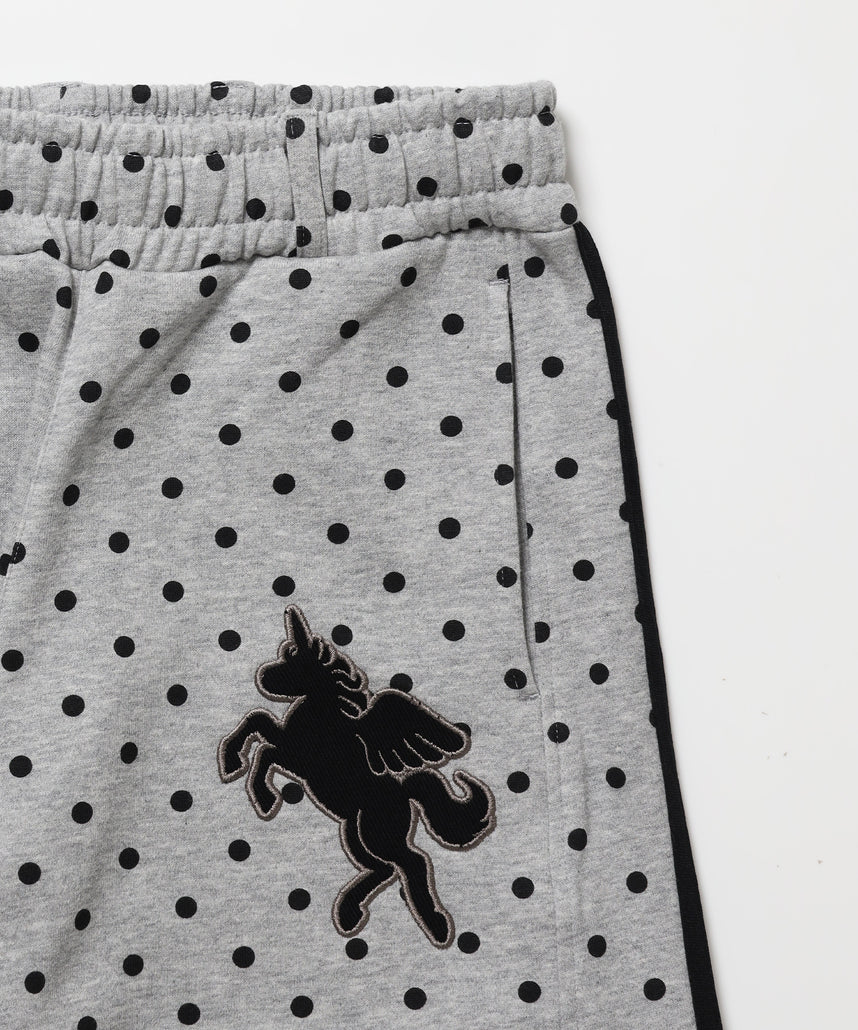 ※WEB限定 / ユニコーンワッペン刺繍トラックパンツ / sqnzU horse track pants 柄81