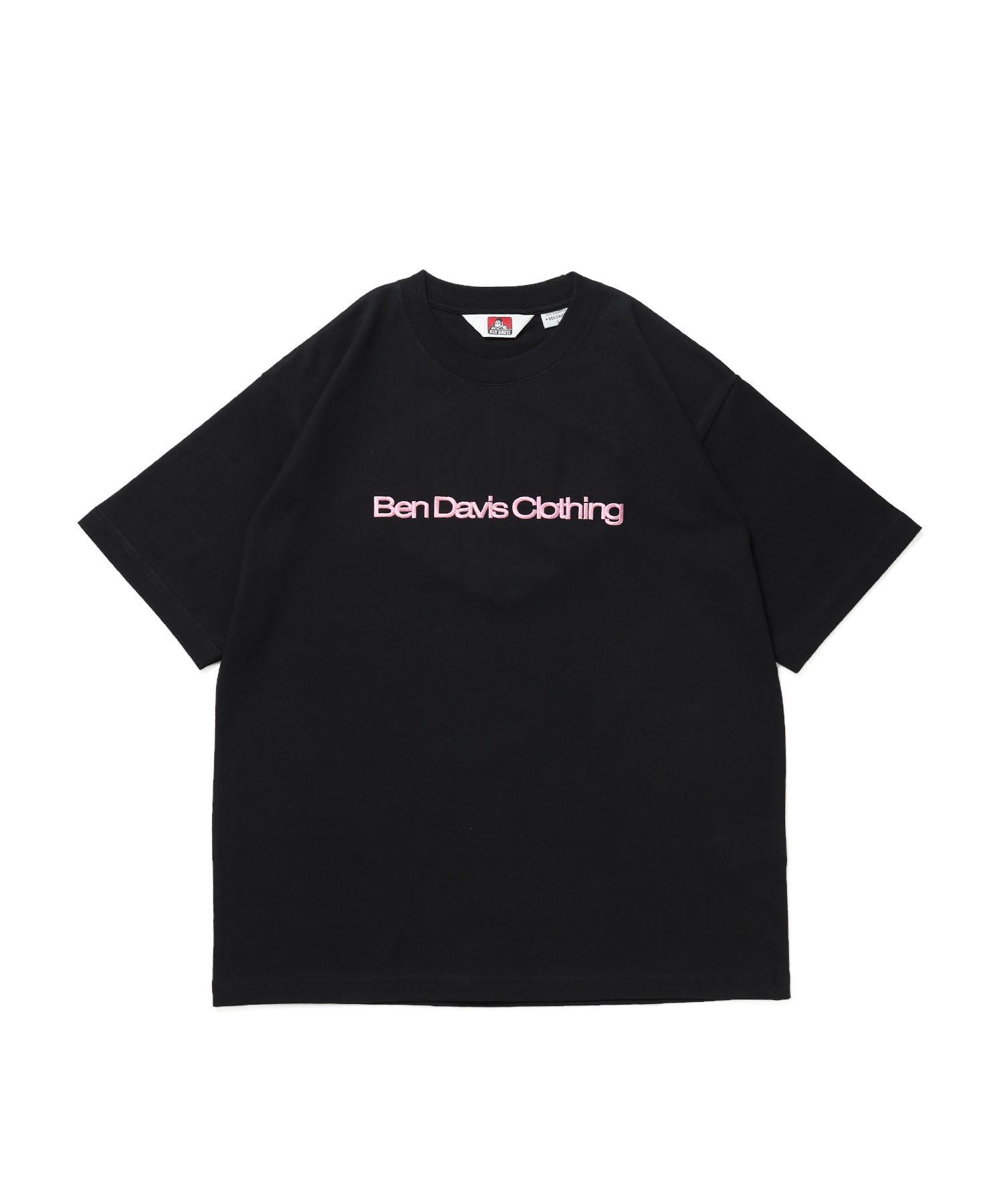 HEART CHENILLE 3 TEE / Tシャツ 半袖 クルーネック 刺繍 ワンポイント ユニセックス オーバーサイズ サガラ ブラック