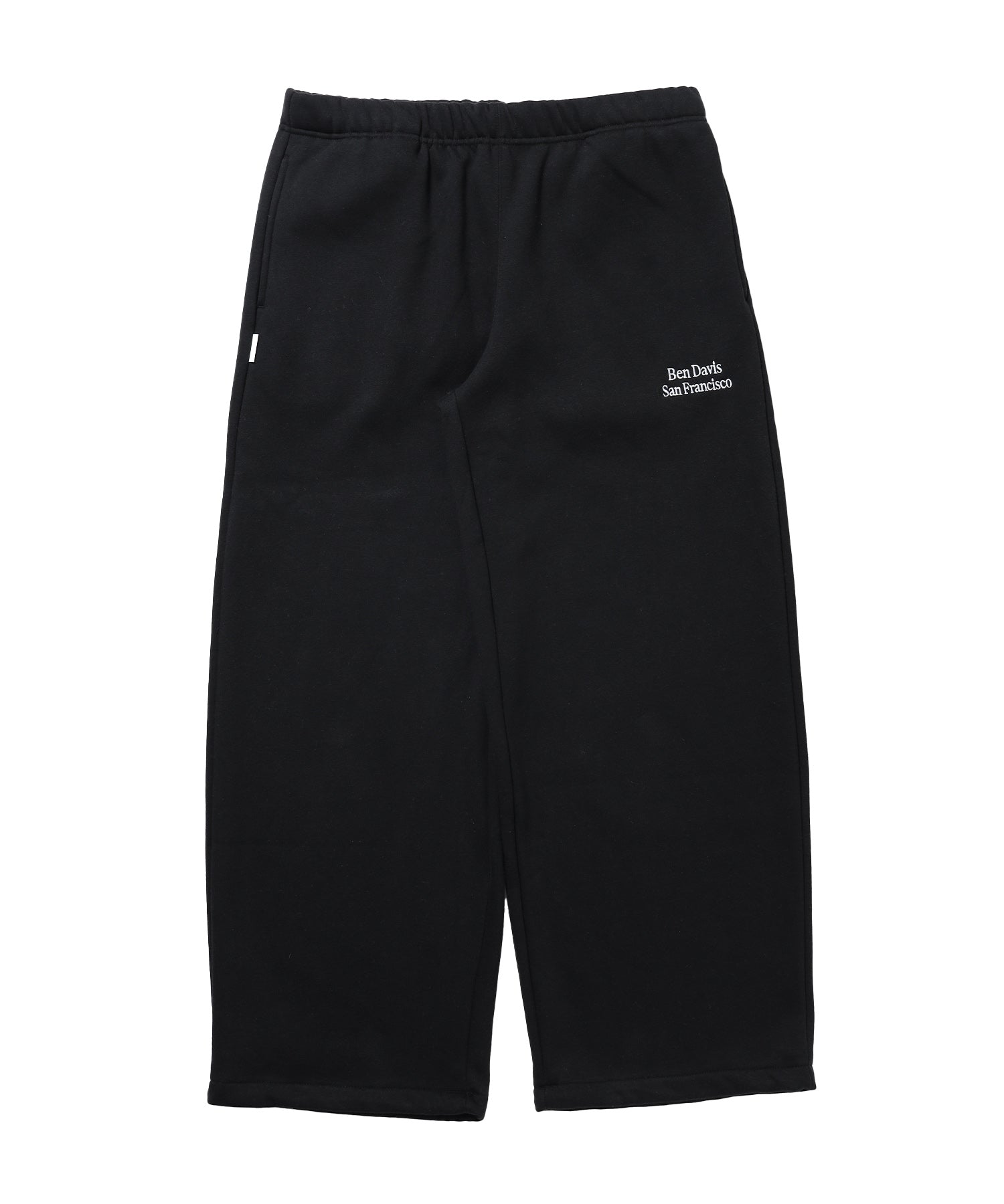 WIDE CURVE SWEAT PANTS / スウェットパンツ ワイドシルエット ルーズ ユニセックス ブラック
