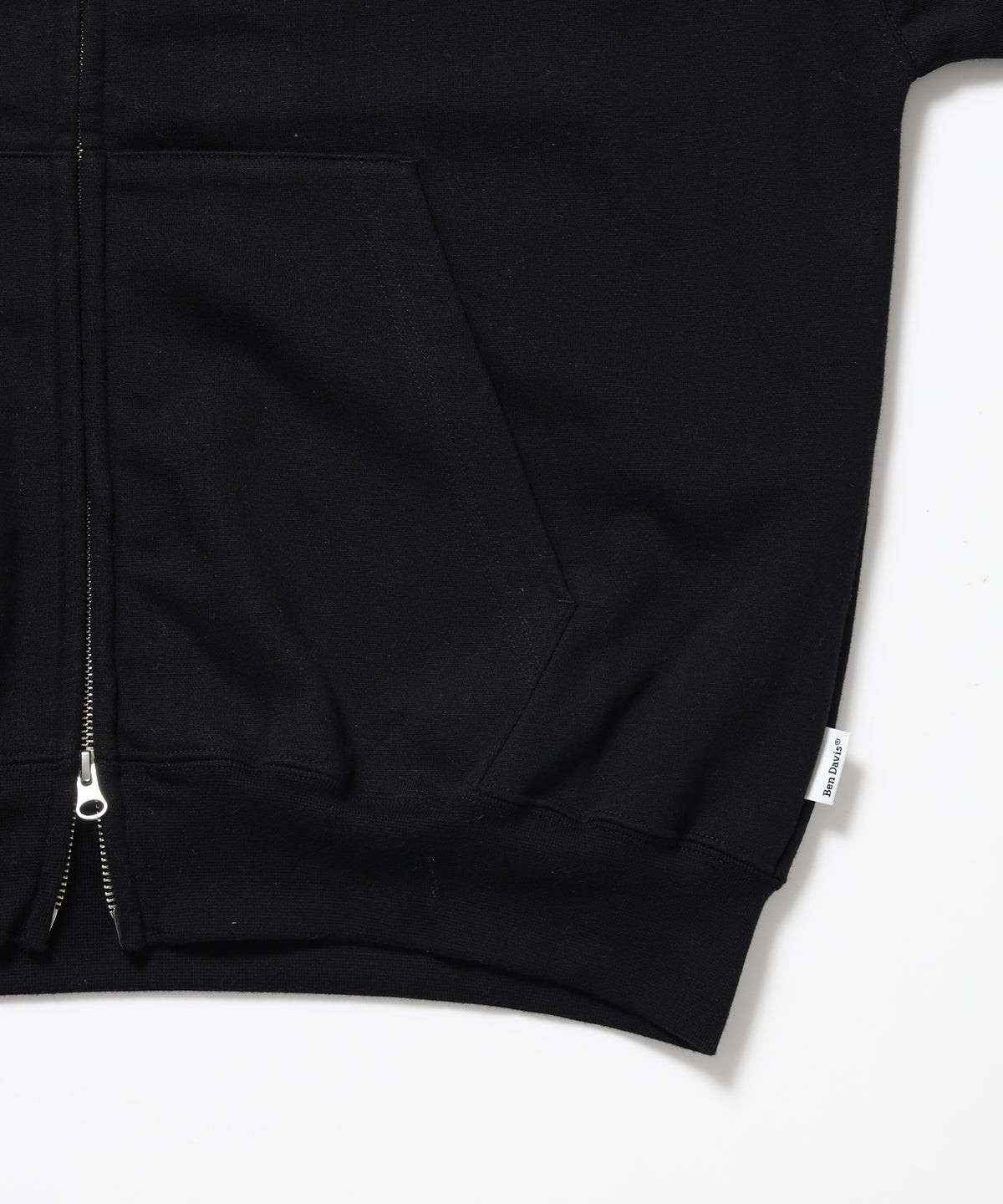 HEART CHENILLE ZIP HOODIE / ジップパーカー フード ハート チェニール 刺繍 裏起毛 ユニセックス ブラック