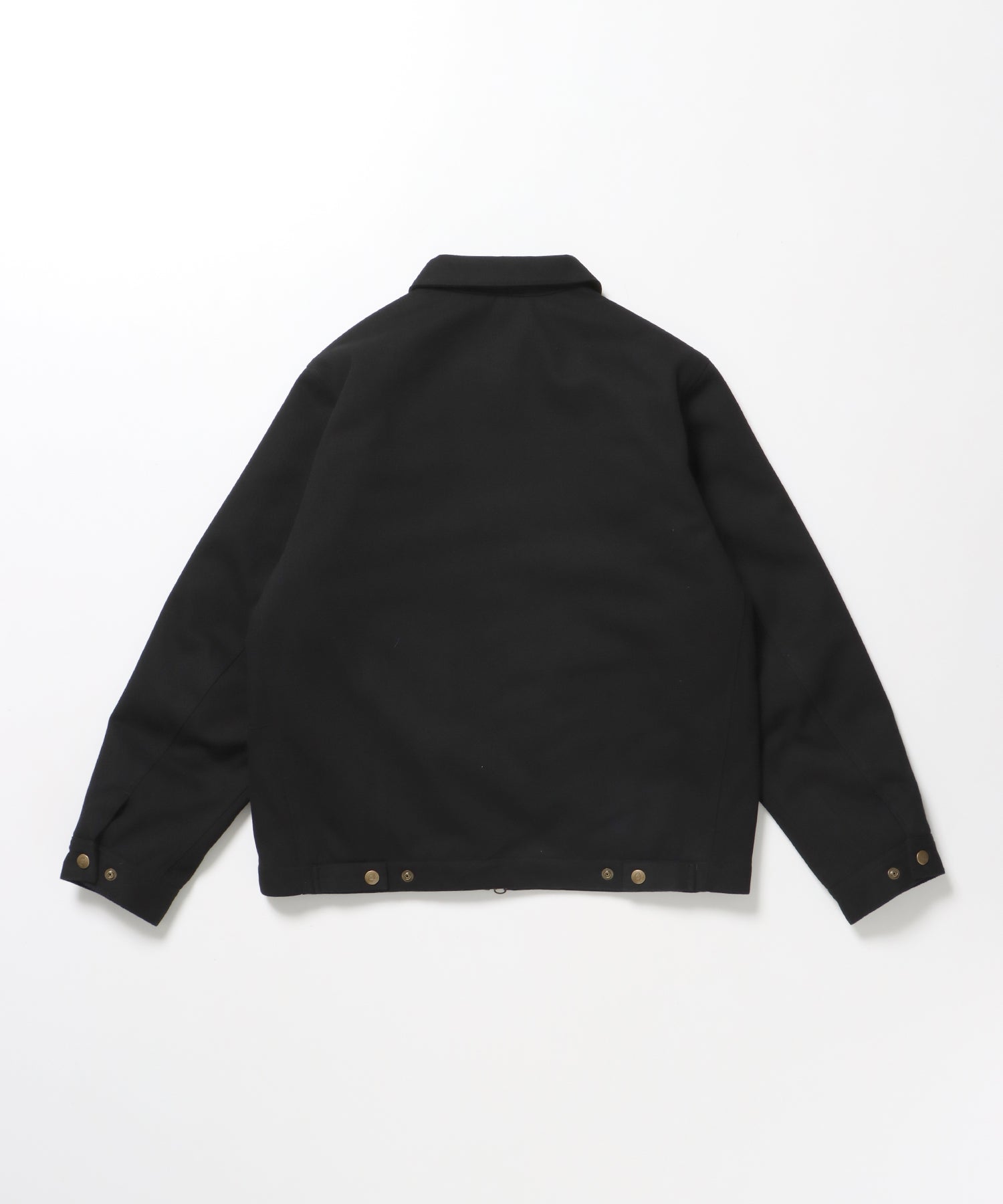 PADDED EISENHOWER JACKET / オーバーサイズ ビッグシルエット ジャケット アウター 中綿 ジップ ブラック