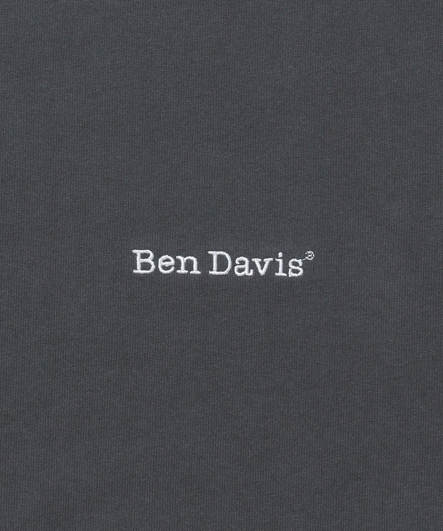 【BEN DAVIS(ベンデイビス)】NAVAL別注 エクストラヘビーオーバーT / 半袖 Tシャツ ワンポイント ブランドロゴ 刺繍 チャコール