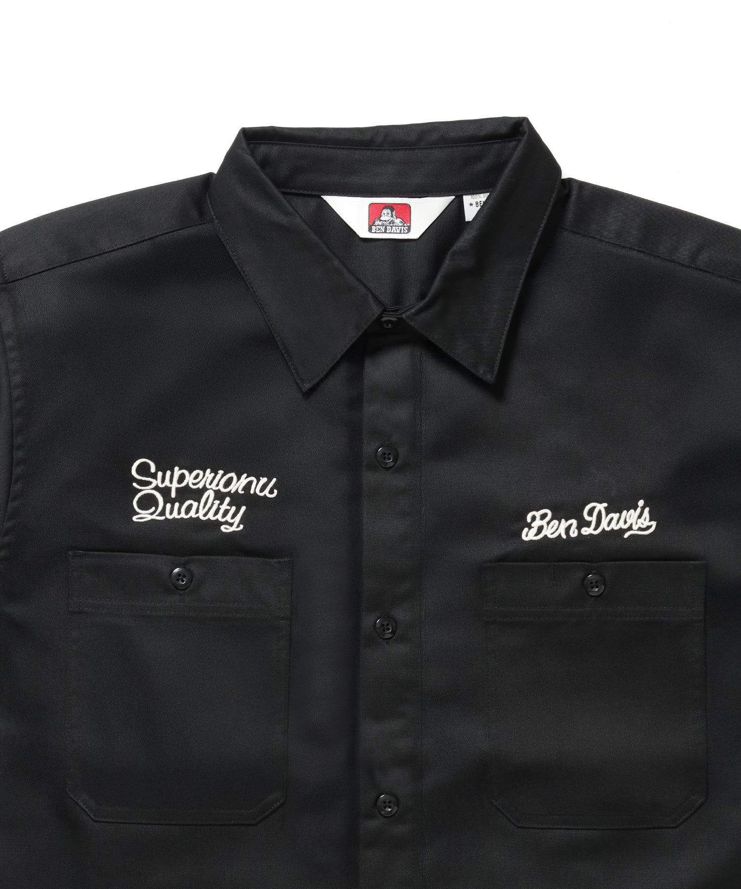 RACER S/S WORK SHIRT / 半袖 シャツ ワーク レギュラーカラー ボックスシルエット ブラック