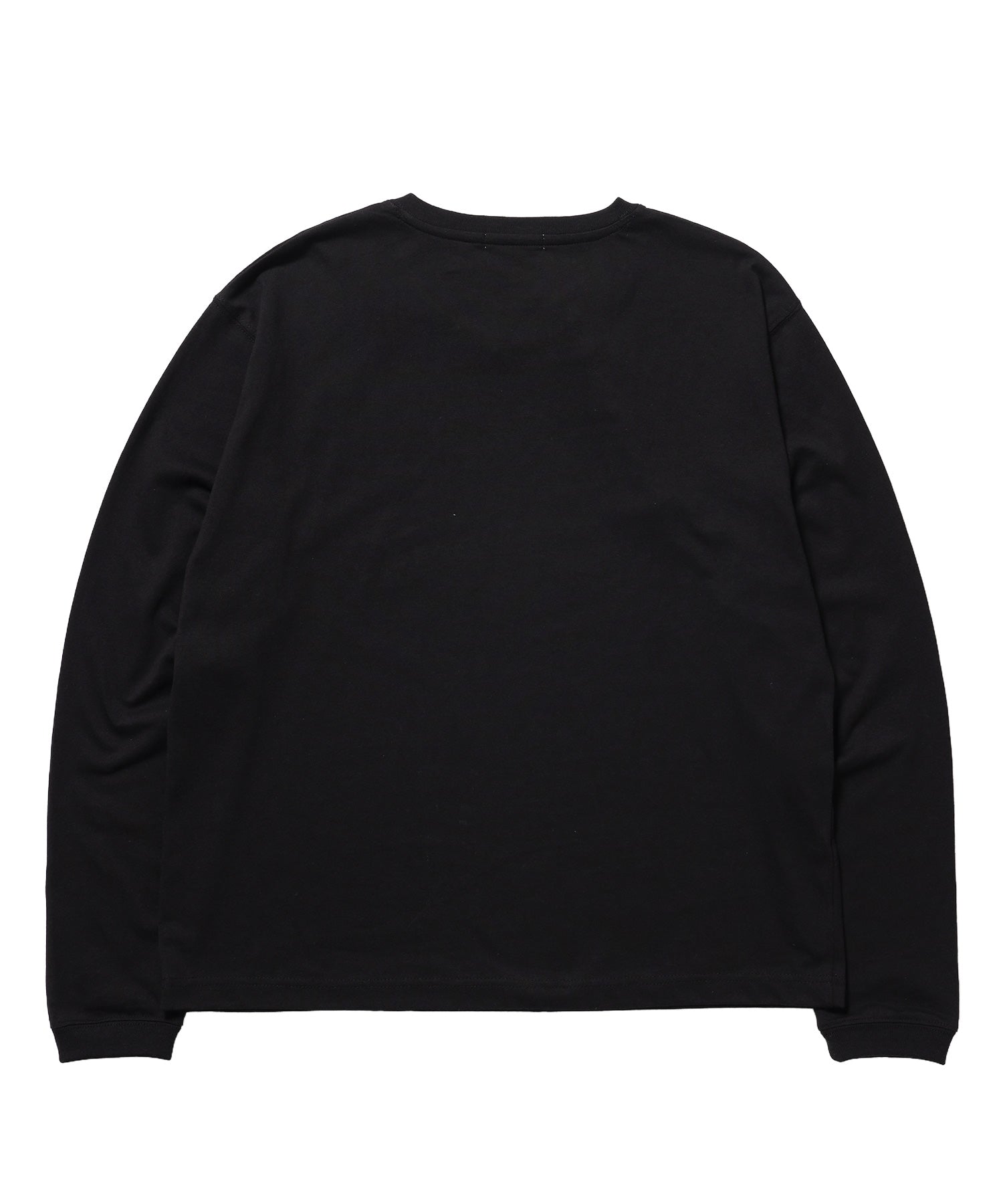 ※WEB限定 / ぼかしプリントヘンリーネックロンT / sqnzU BORDER L/S TEE ブラック