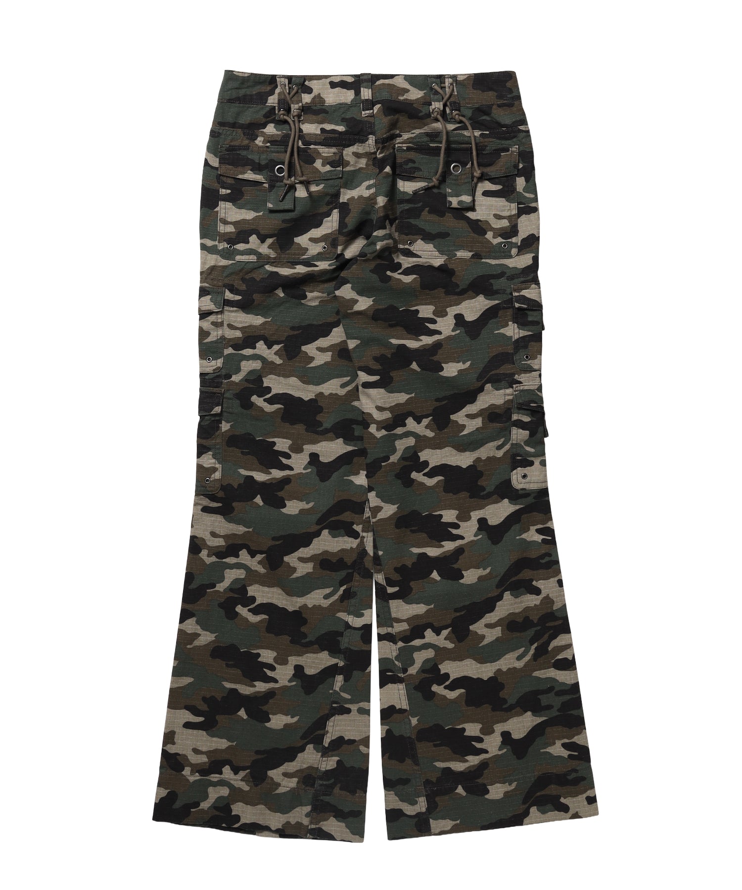 ※WEB限定 / レディースフレアカーゴパンツ / sqnz eyelet low-rise pants 柄80