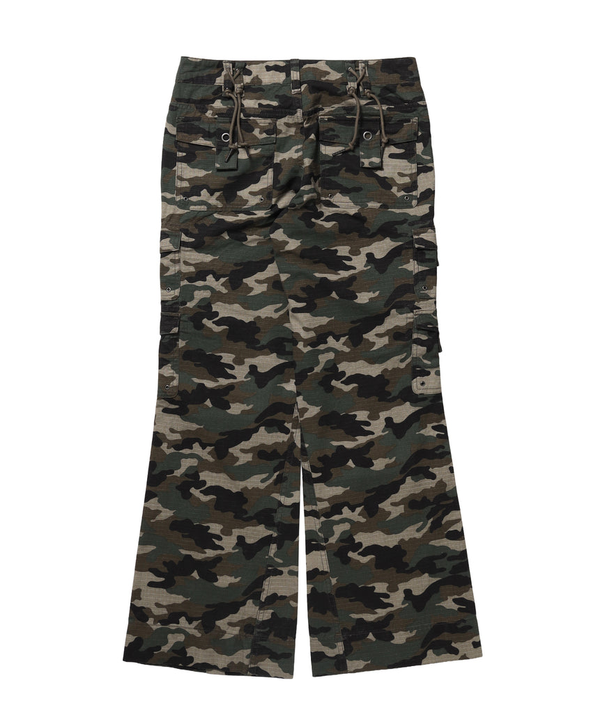 ※WEB限定 / レディースフレアカーゴパンツ / sqnz eyelet low-rise pants 柄80
