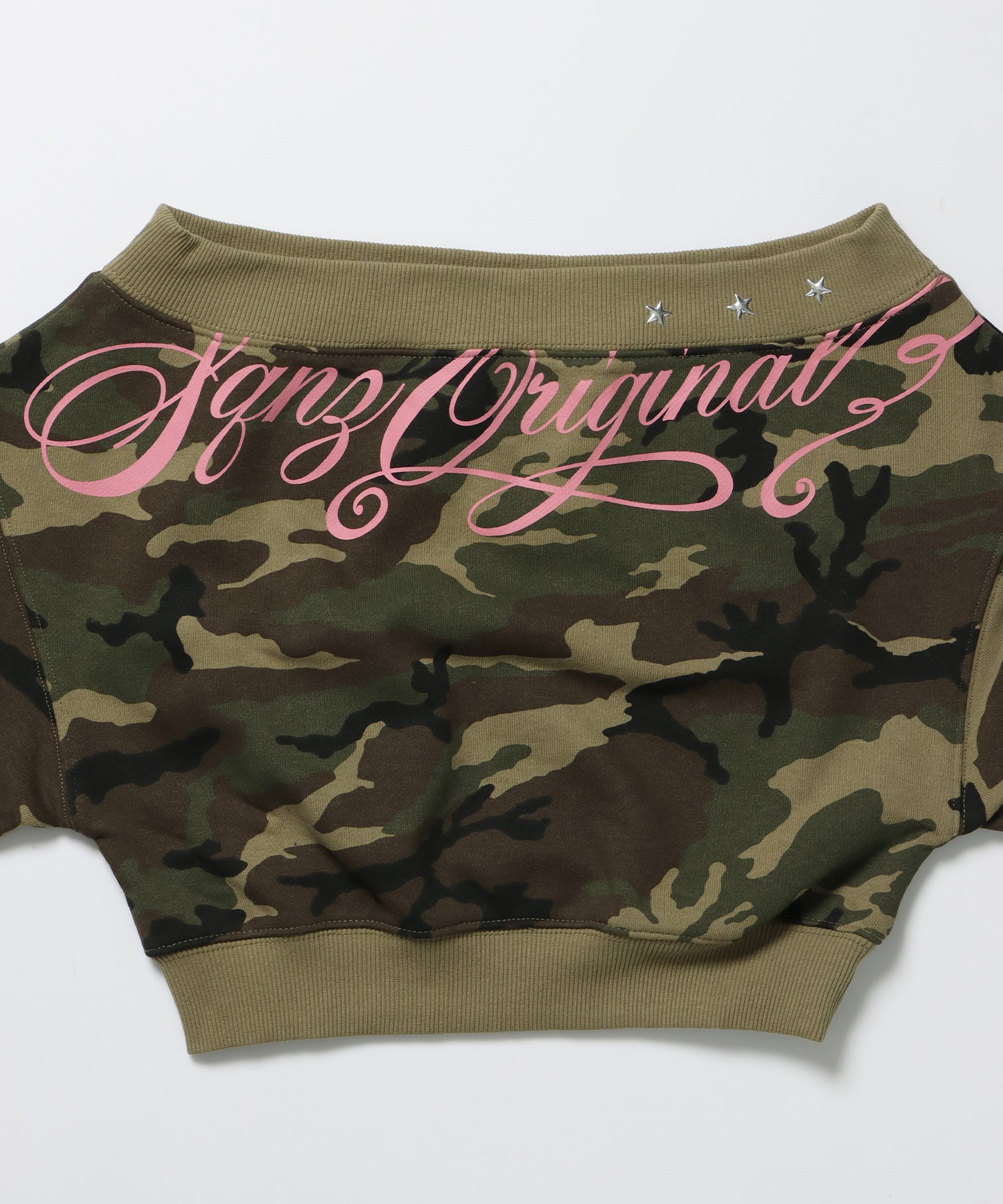 ※WEB限定 / レディーススタッズ短丈スウェット / sqnz star shoulder sweat ladies 柄80