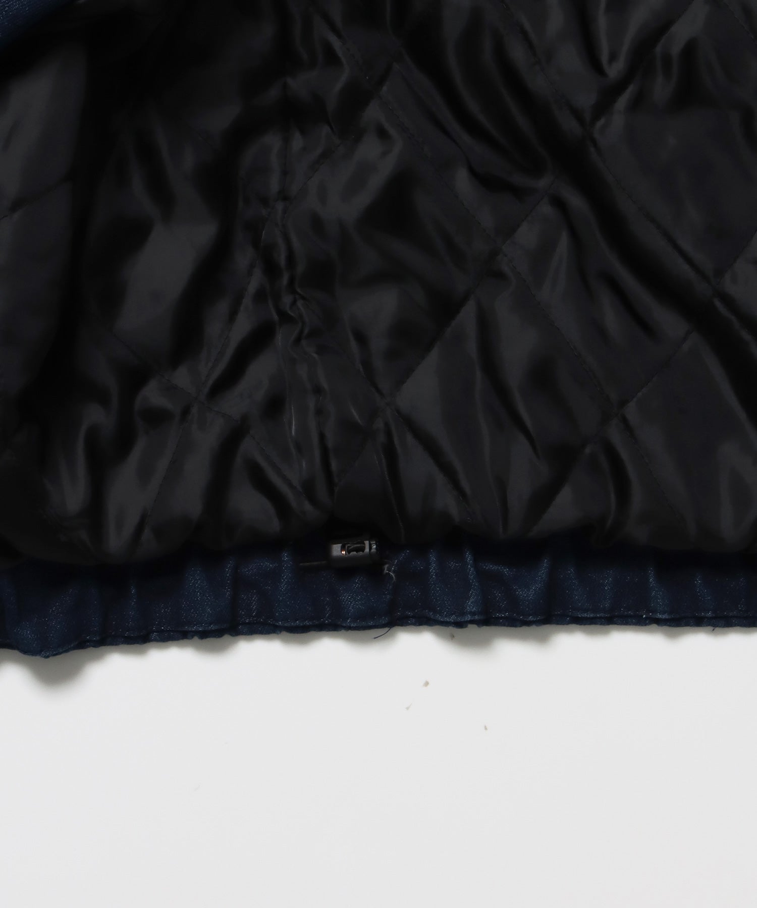 FUR DENIM HOODIE JKT / デニム ジャケット ファー 中綿 ダブルジップ フーディ ブルー