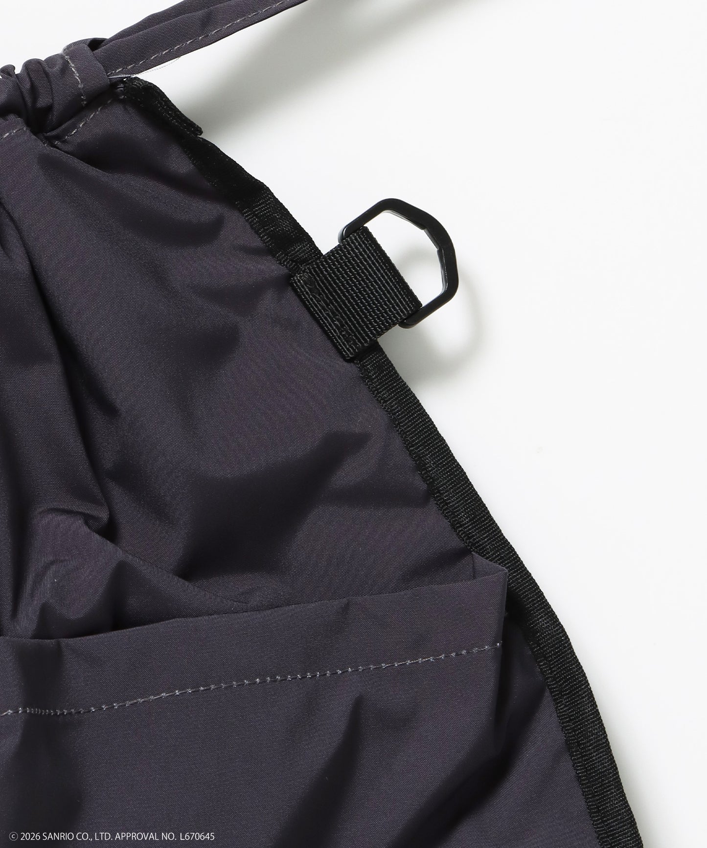 HK KITTY DAILY KNAPSACK / ナップサック バック 雑貨 2WAY プリント リバーシブル ユニセックス ブラック
