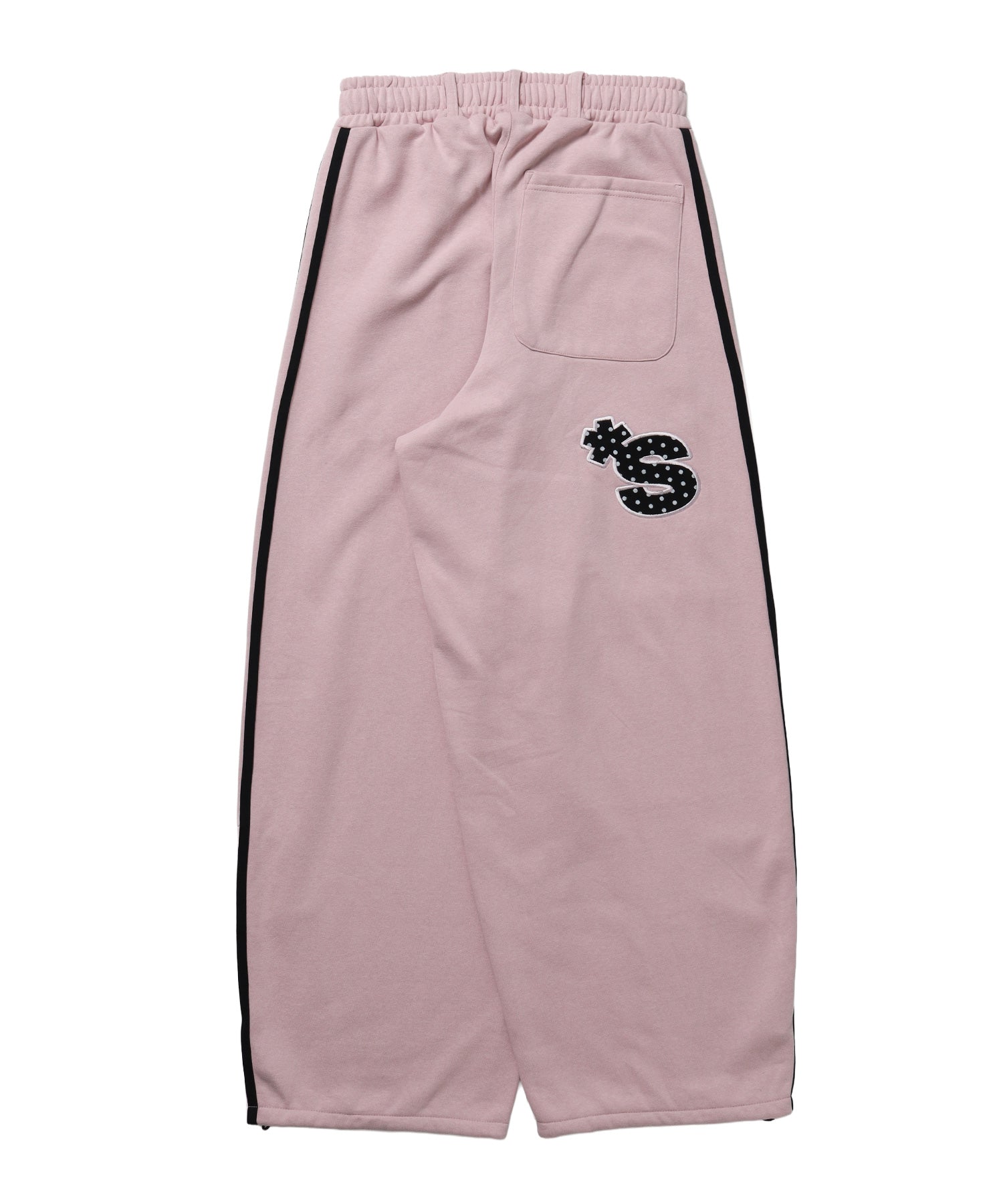 ※WEB限定 / ユニコーンワッペン刺繍トラックパンツ / sqnzU horse track pants ピンク