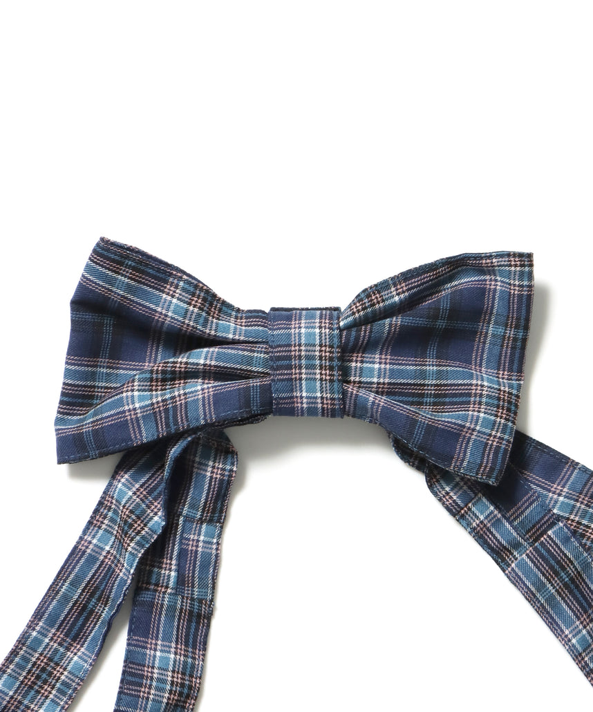 ≪予約商品≫sqnz favorite kira-kira totebag / ラインストーン バック チェック柄 2way ユニセックス ネイビー