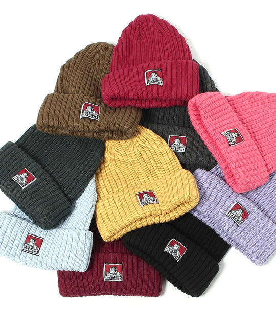 コットン ニット キャップ レッド