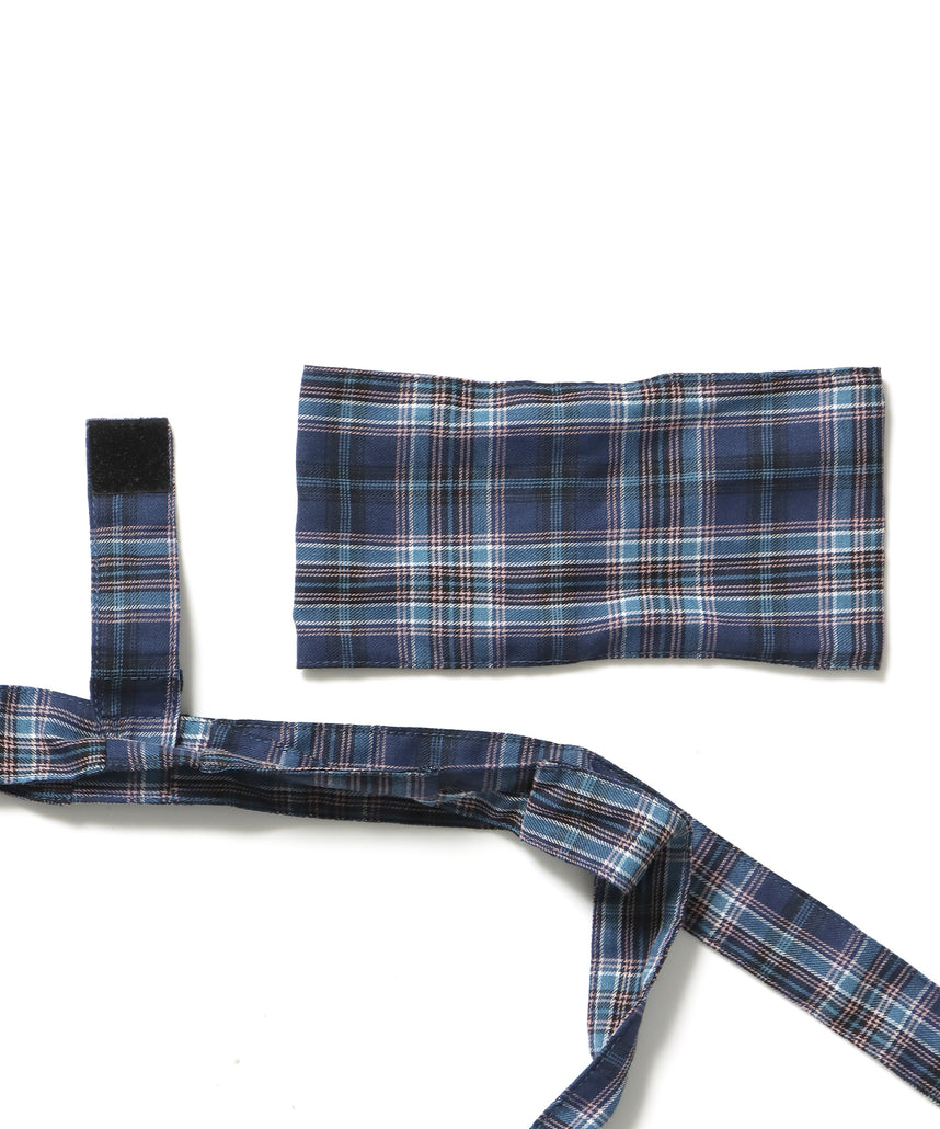 ≪予約商品≫sqnz favorite kira-kira totebag / ラインストーン バック チェック柄 2way ユニセックス ネイビー