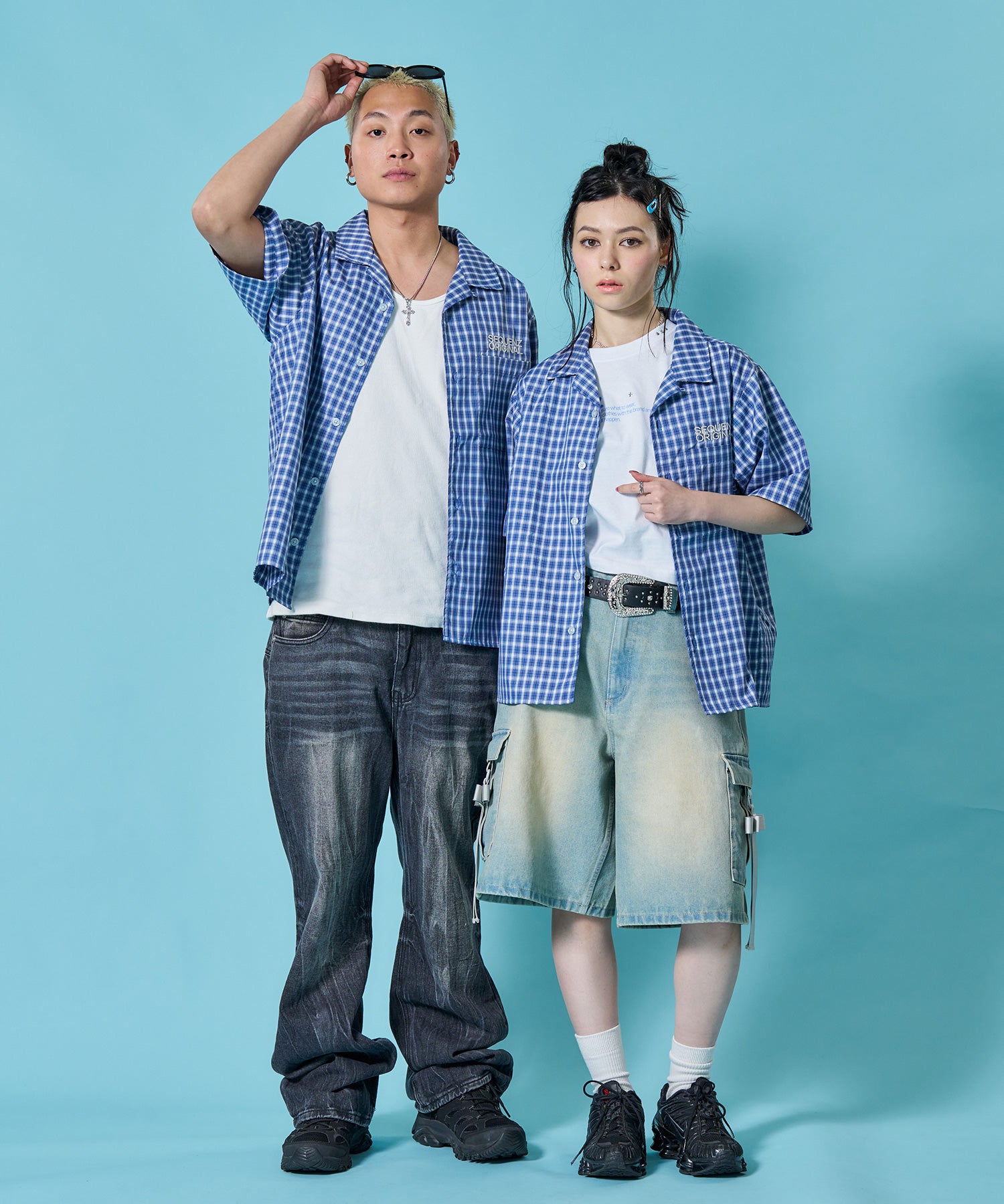 モデル:H178 Size:L H163 Size:S ブルー