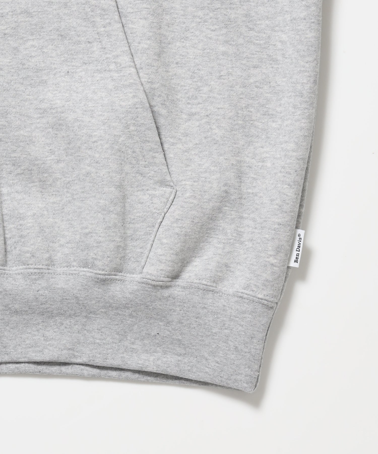 TAGGING ZIP HOODIE / ジップパーカー フード タグ 刺繍 裏起毛 ユニセックス グレー