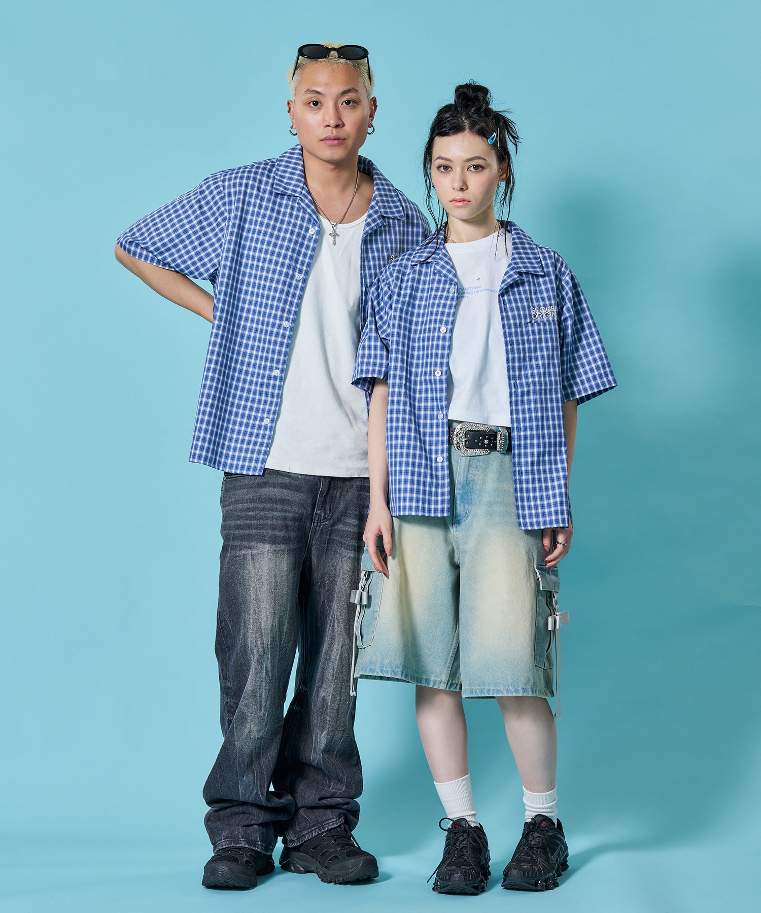 モデル:H178 Size:L H163 Size:S ブルー