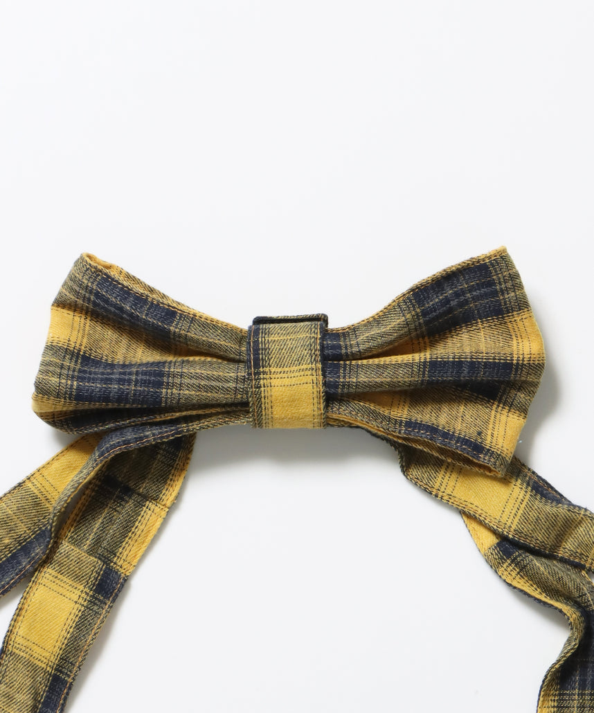 ≪予約商品≫sqnz favorite kira-kira totebag / ラインストーン バック チェック柄 2way ユニセックス イエロー