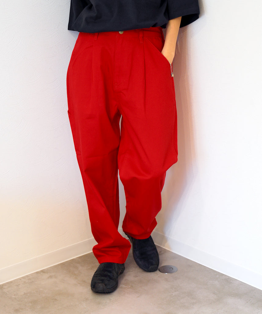 ACTIVEWORKPANTS Z5 / ベンズ アクティブワークパンツ テーパード シェフパンツ レッド