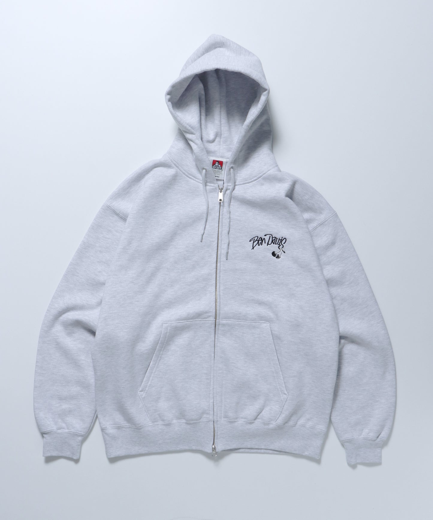 WALL TAGGING ZIP HOODIE / フーディ スウェット ジップパーカー ワイドシルエット オフホワイト