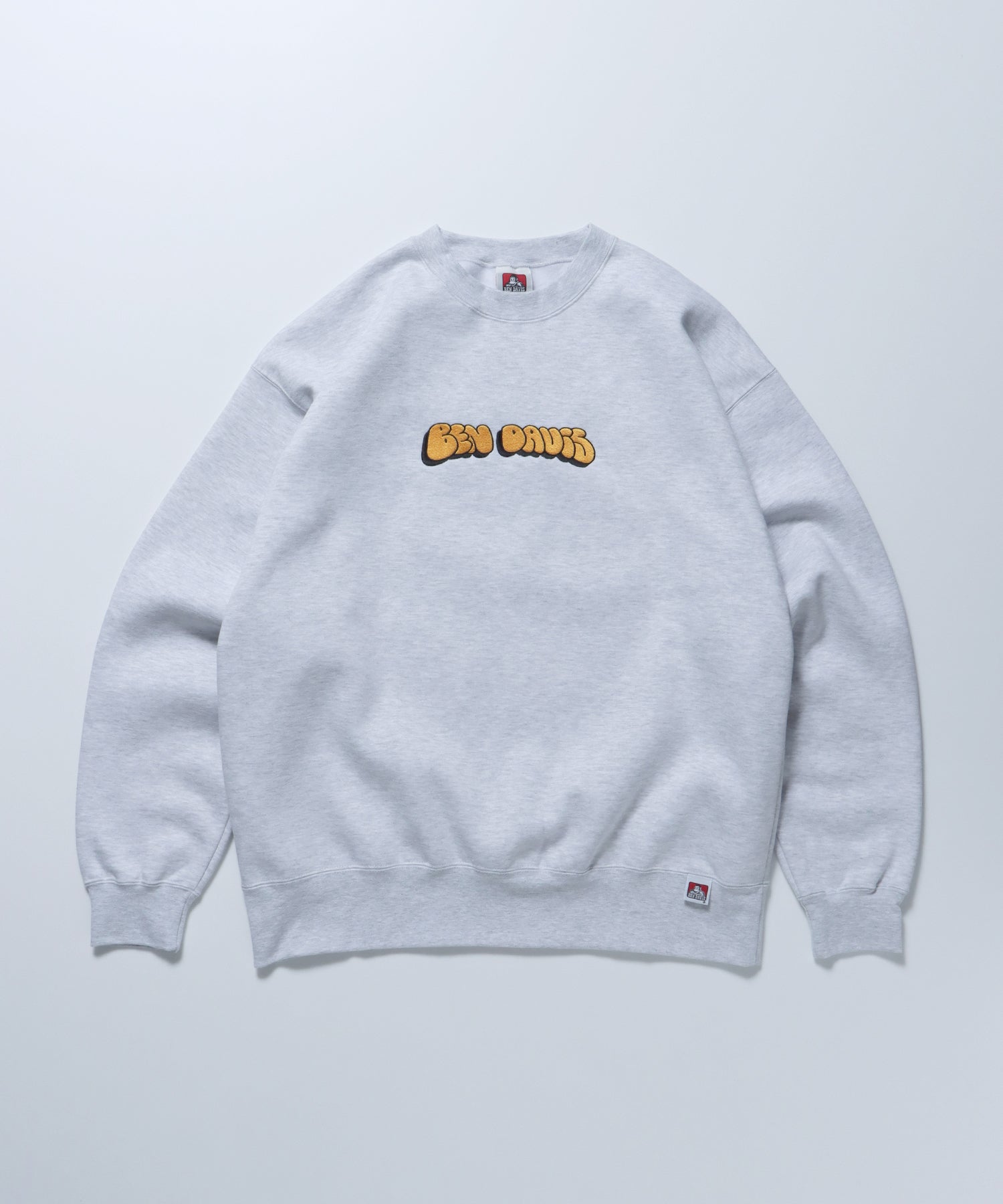 PLUMP LOGO CREW / 刺繍 ロゴ ビッグ ビックシルエット スウェット クルーネック プルオーバー オフホワイト
