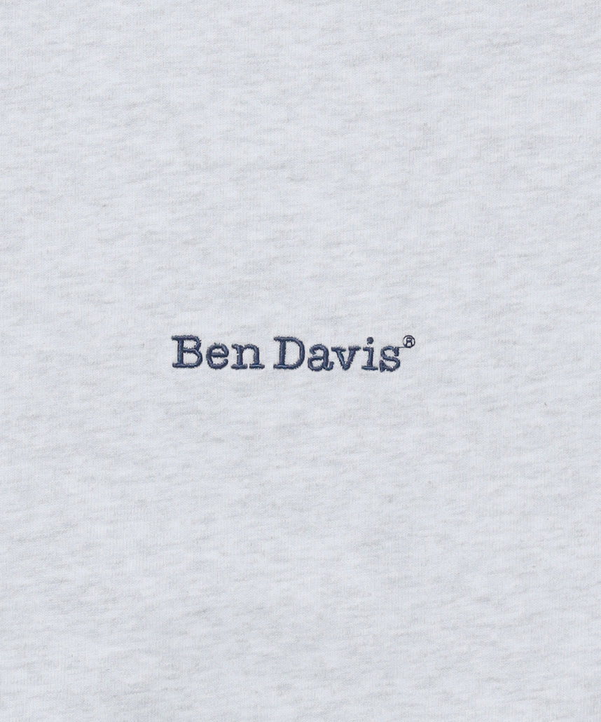 【BEN DAVIS(ベンデイビス)】NAVAL別注 エクストラヘビーオーバーT / 半袖 Tシャツ ワンポイント ブランドロゴ 刺繍 オフホワイト