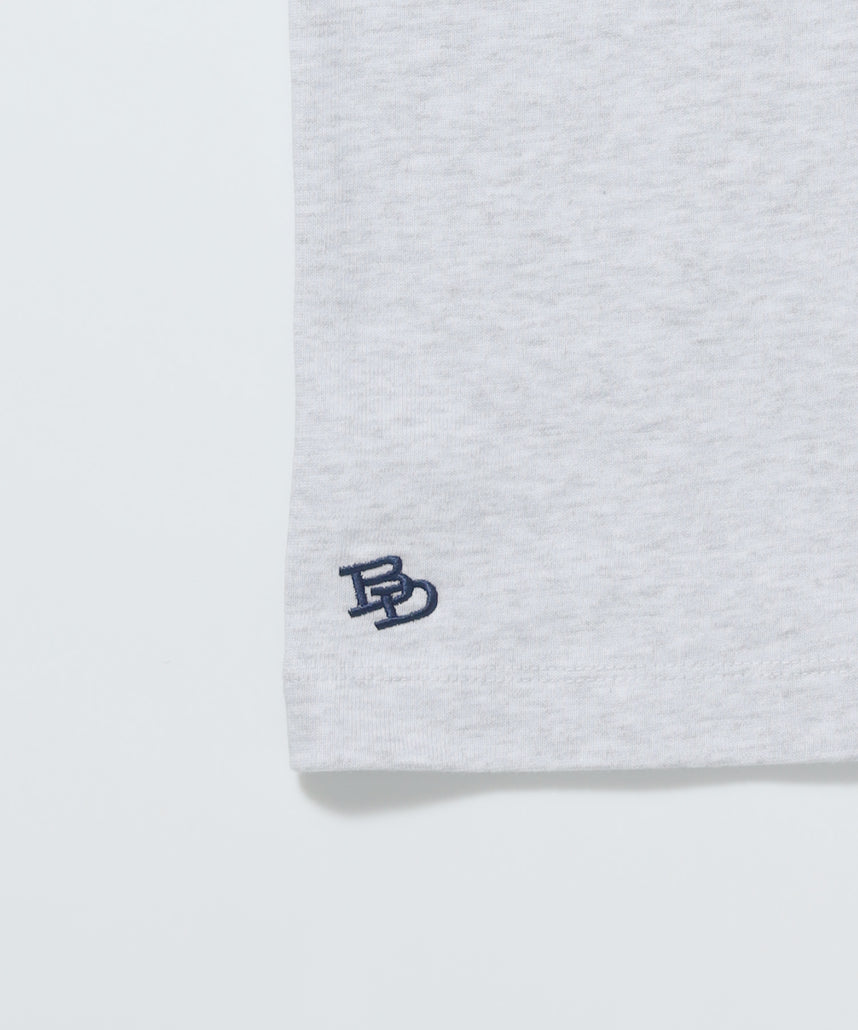 【BEN DAVIS(ベンデイビス)】NAVAL別注 エクストラヘビーオーバーT / 半袖 Tシャツ ワンポイント ブランドロゴ 刺繍 オフホワイト