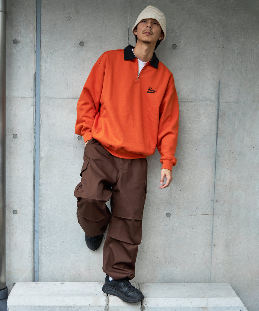 H177 着用サイズ:L【柄85(ブラウン カーゴポケット付き)】