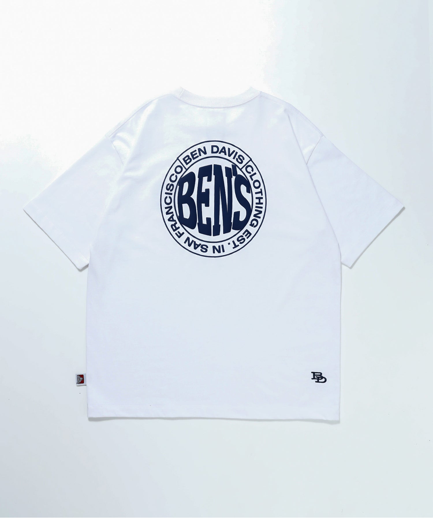CIRCLE BEN‘S TEE / サークルロゴ Tシャツ 刺繍 半袖 シンプルロゴ ホワイト