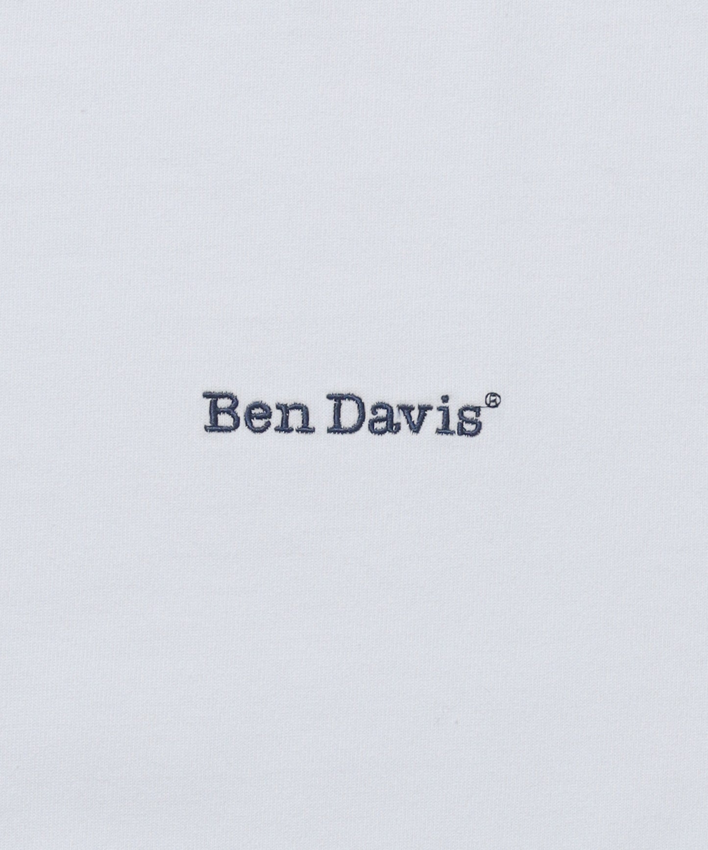 【BEN DAVIS(ベンデイビス)】NAVAL別注 エクストラヘビーオーバーT / 半袖 Tシャツ ワンポイント ブランドロゴ 刺繍 ホワイト