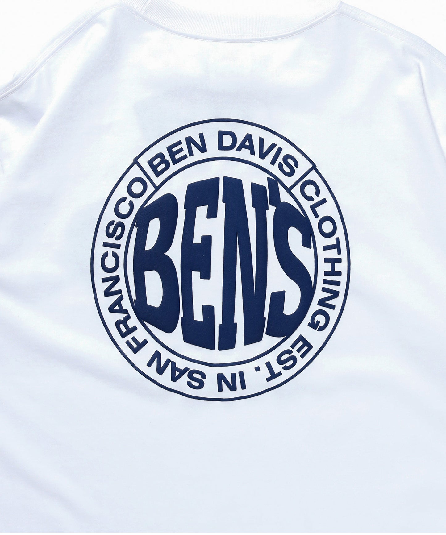 CIRCLE BEN‘S TEE / サークルロゴ Tシャツ 刺繍 半袖 シンプルロゴ ホワイト