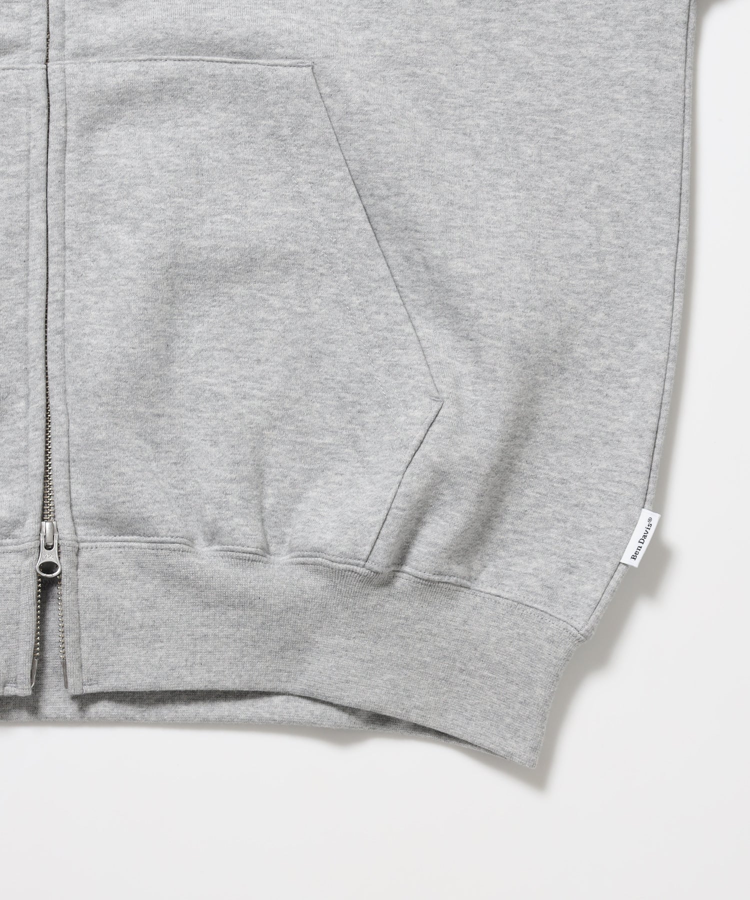 HEART CHENILLE ZIP HOODIE / ジップパーカー フード ハート チェニール 刺繍 裏起毛 ユニセックス グレー