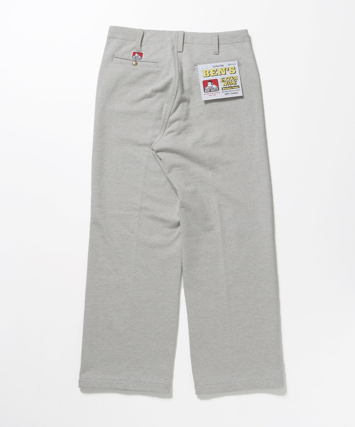 90TH H.SWEAT EXTRA WIDE PANTS / エクストラワイド スウェット パンツ ヘビーウエイト 裏毛 ドローストリング ≪セットアップ対応≫ グレー