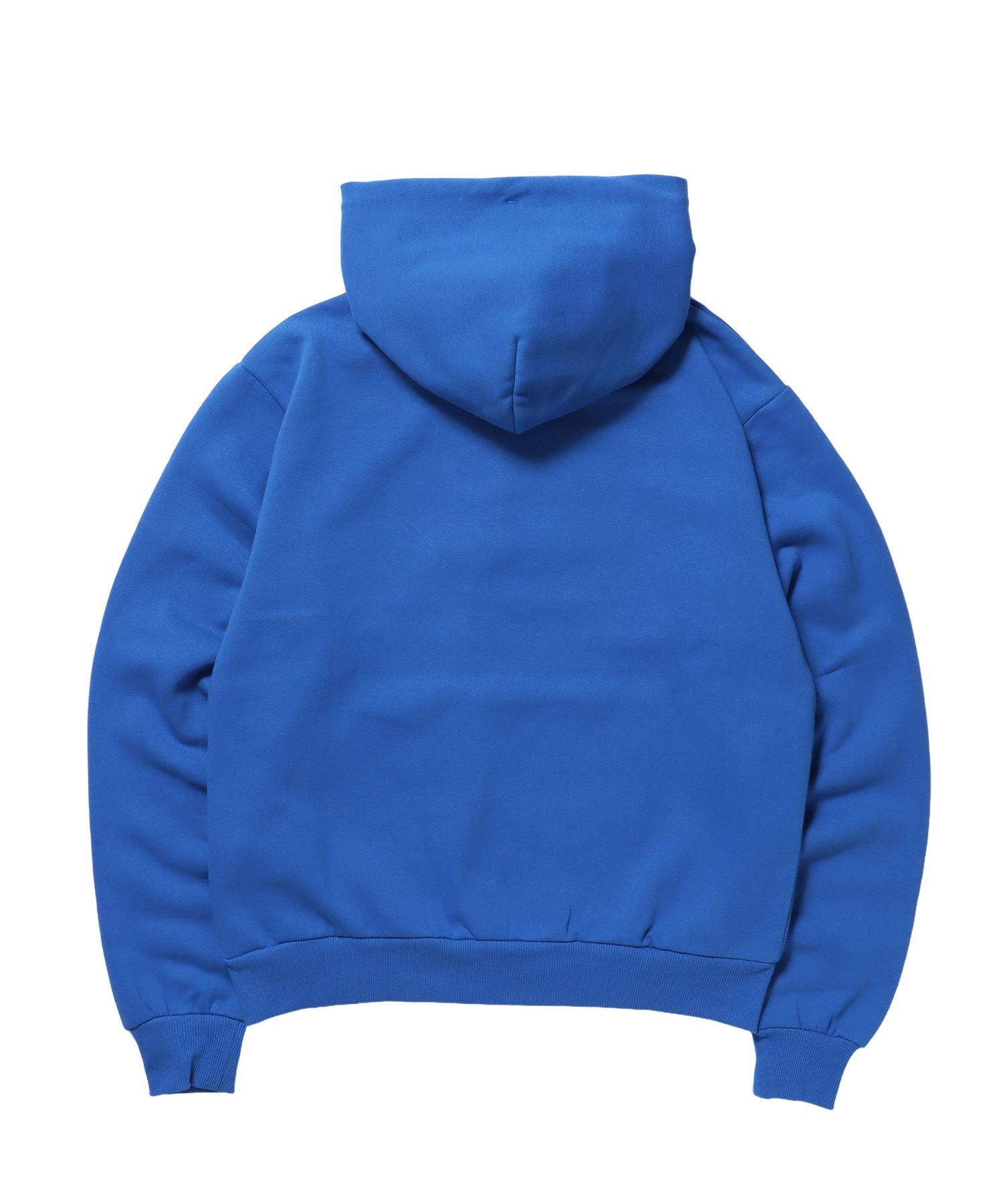 sqnz gingham applique pk / ジップパーカー 裏起毛 フーディ チェック ワッペン 刺繍 ブルー