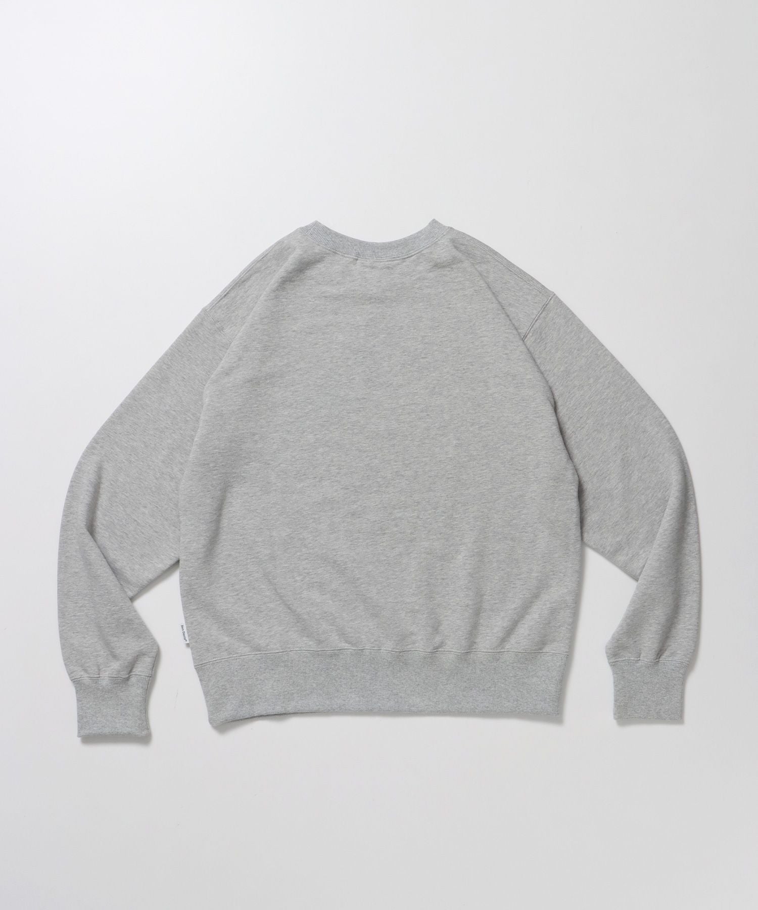 70'S FIT CRACK LOGO CREW / スウェット クルーネック 裏毛 長袖 短丈 ロゴプリント グレー