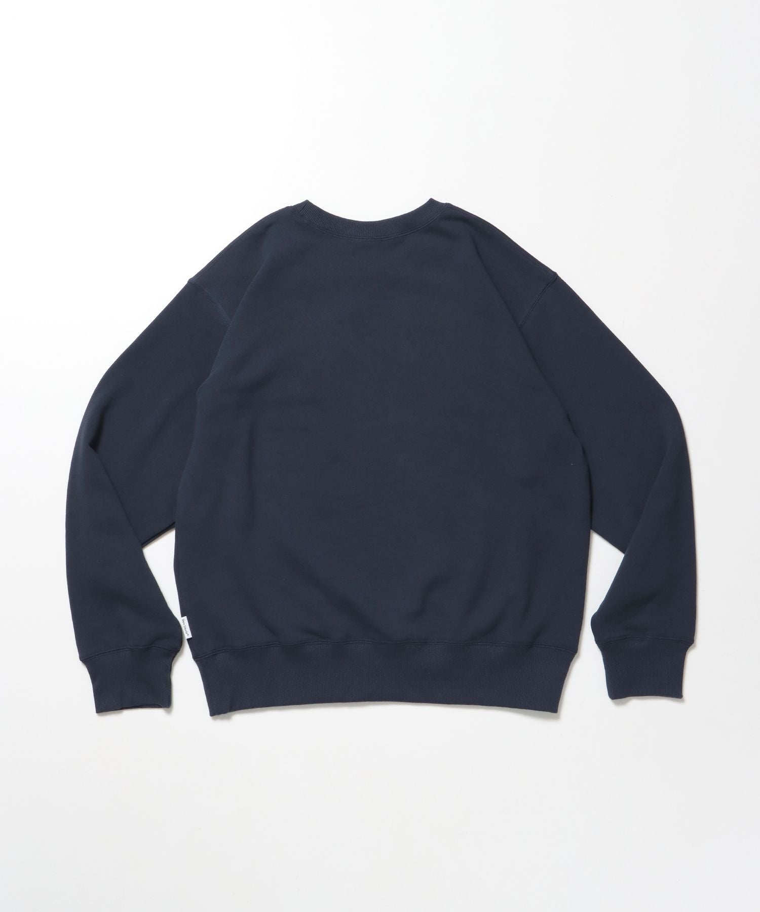 70'S FIT CRACK LOGO CREW / スウェット クルーネック 裏毛 長袖 短丈 ロゴプリント ネイビー