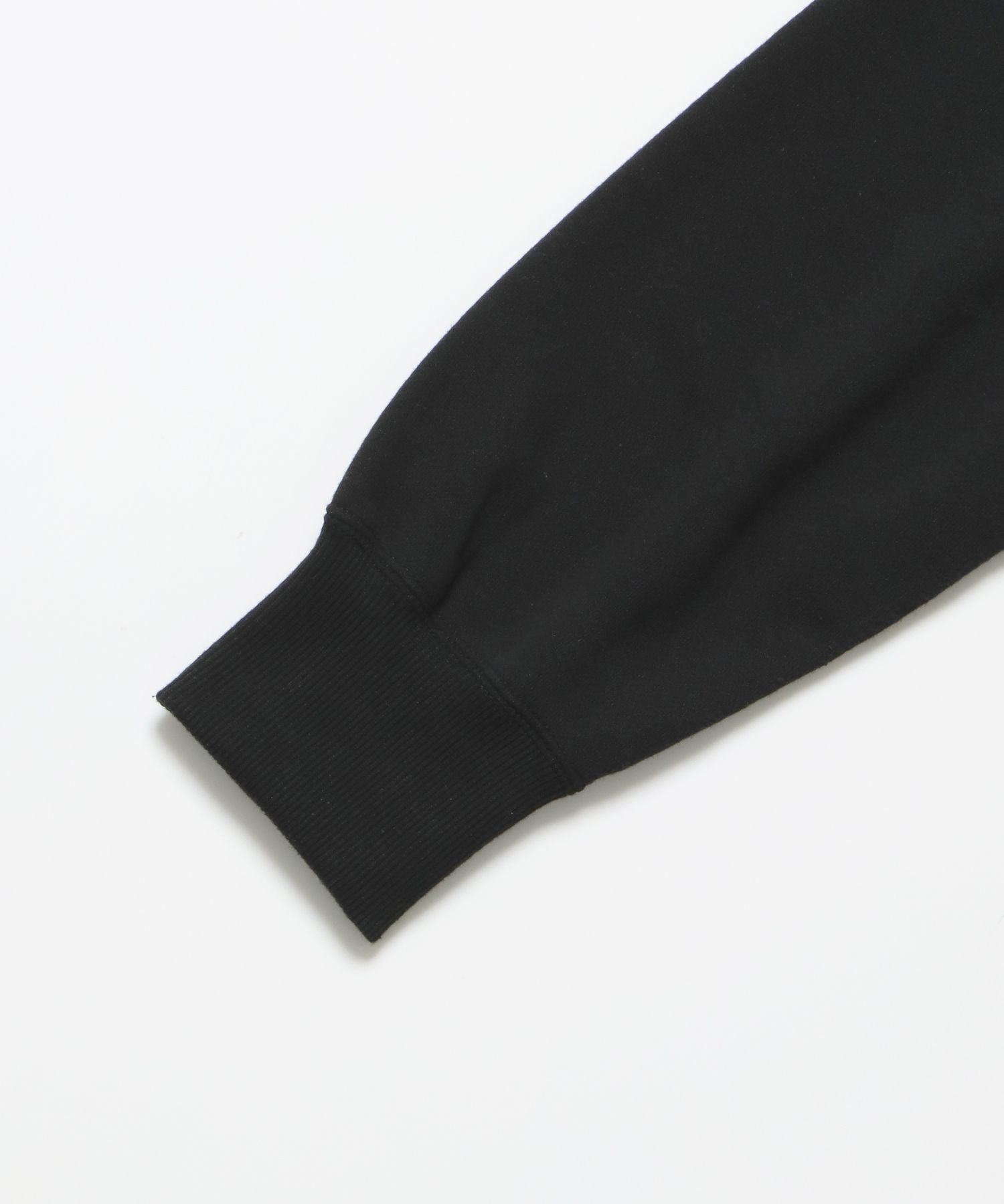 70’S FIT AFTER HOODIE / ビッグシルエット プルオーバー フーディ 裏毛 ワッフル 短丈 ブラック