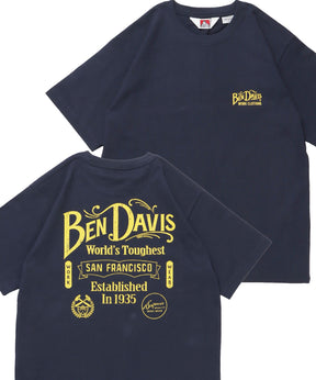 CLASSIC LOGO TEE / クラシックフィット Tシャツ 半袖 クルーネック プリント ワンポイント ネイビー