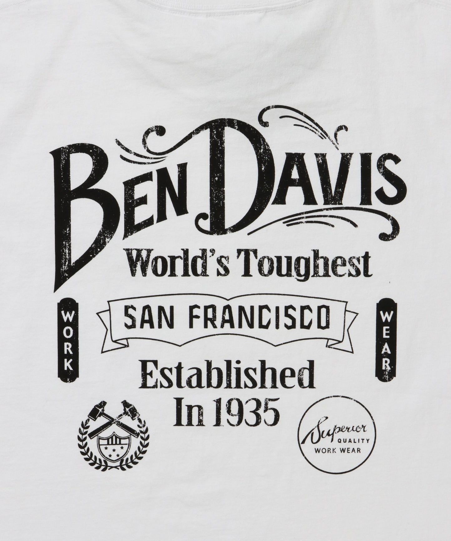 CLASSIC LOGO TEE / クラシックフィット Tシャツ 半袖 クルーネック プリント ワンポイント ホワイト