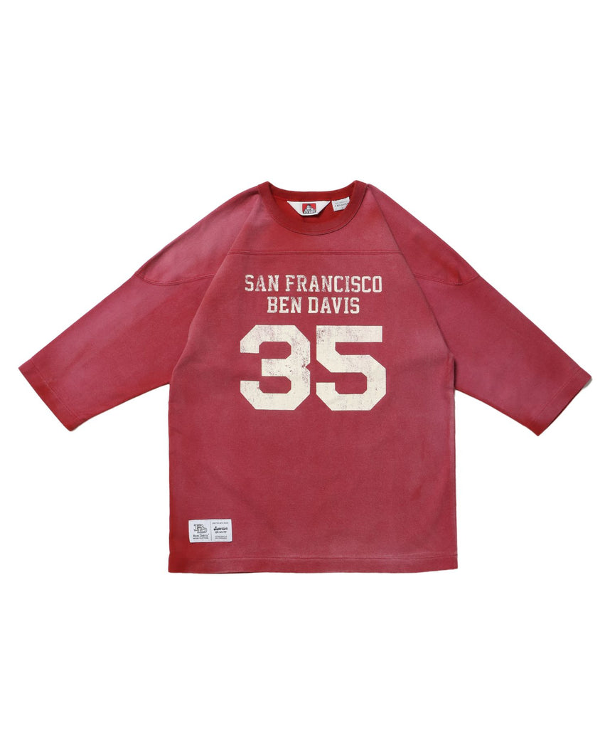 【BEN DAVIS(ベンデイビス)】VNTG FOOTBALL TEE レッド
