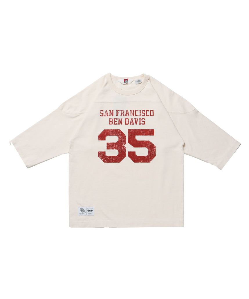 【BEN DAVIS(ベンデイビス)】VNTG FOOTBALL TEE ホワイト