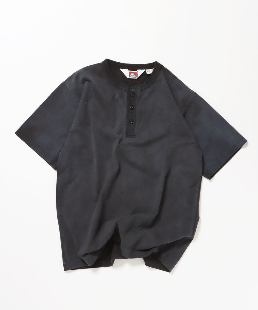 【BEN DAVIS(ベンデイビス)】CLASSIC S/S HENLEY ブラック