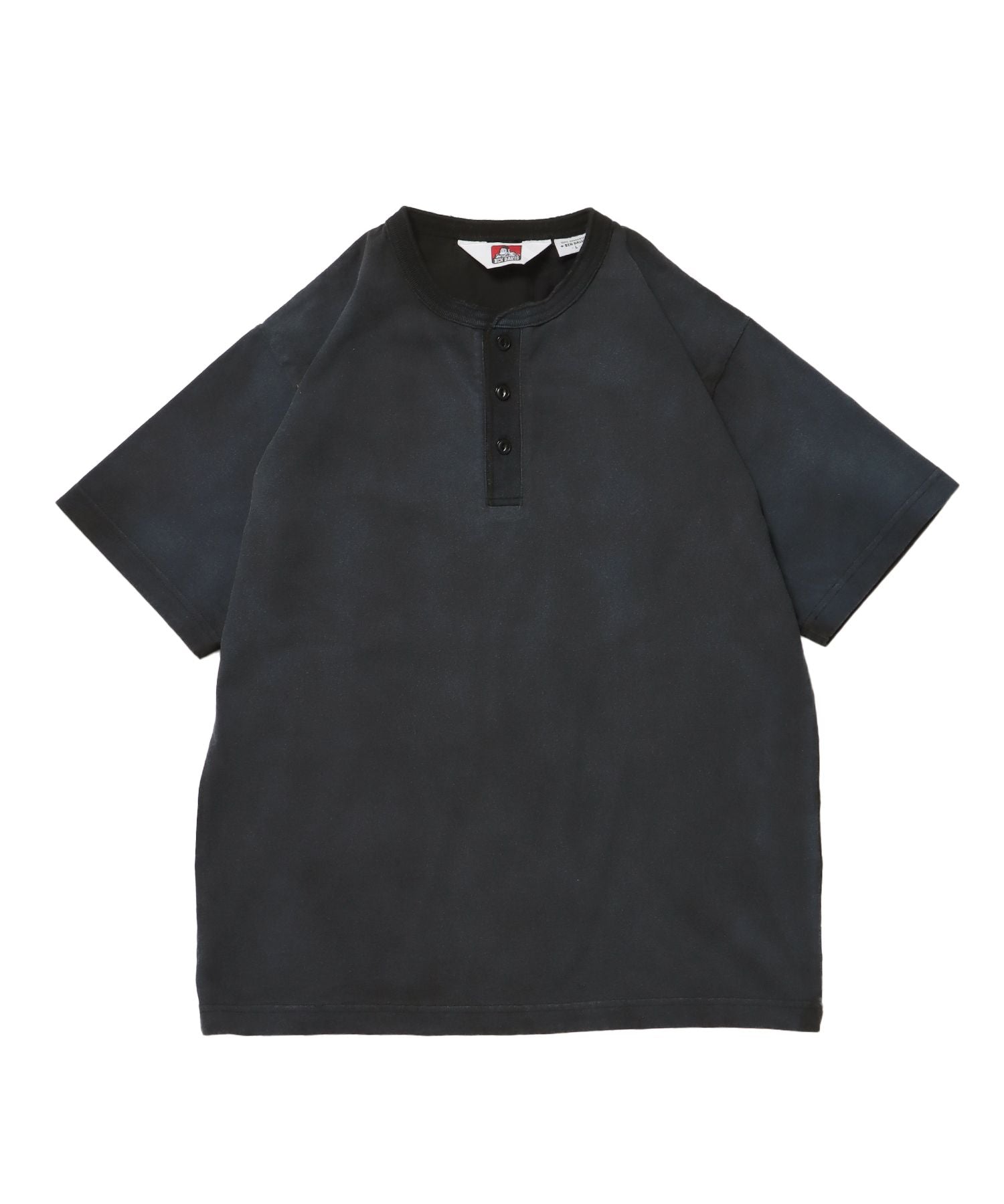 【BEN DAVIS(ベンデイビス)】CLASSIC S/S HENLEY ブラック