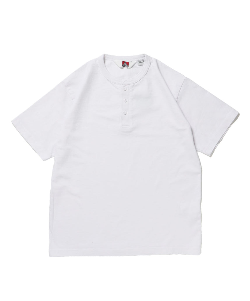 【BEN DAVIS(ベンデイビス)】CLASSIC S/S HENLEY ホワイト