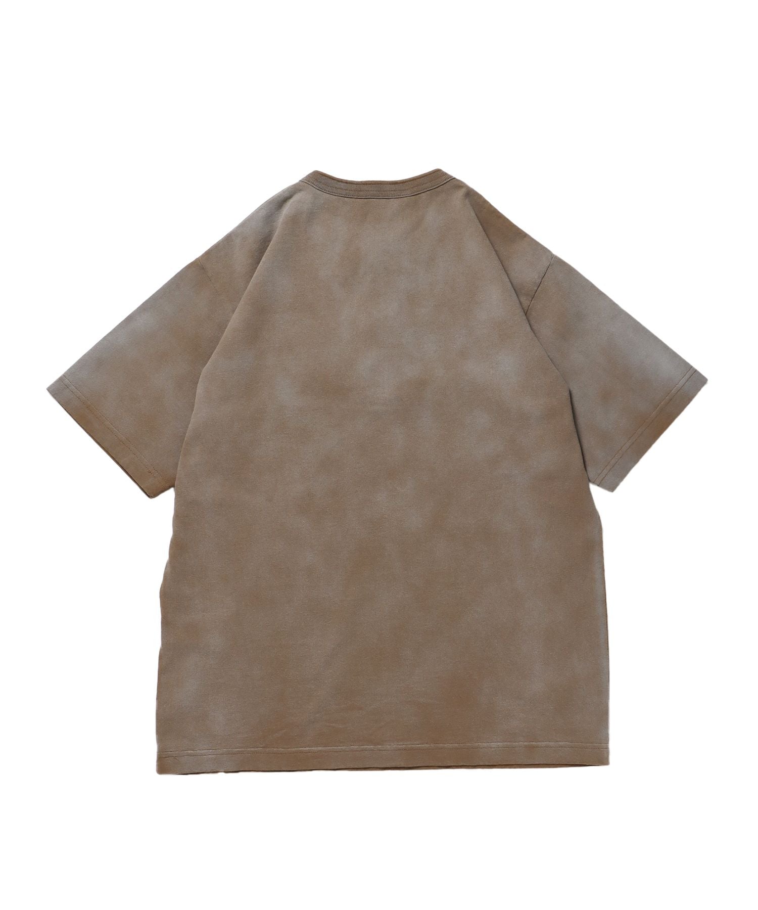 CLASSIC S/S HENLEY / Tシャツ ヘンリーネック 無地 シンプル ユニセックス 加工 ベージュ