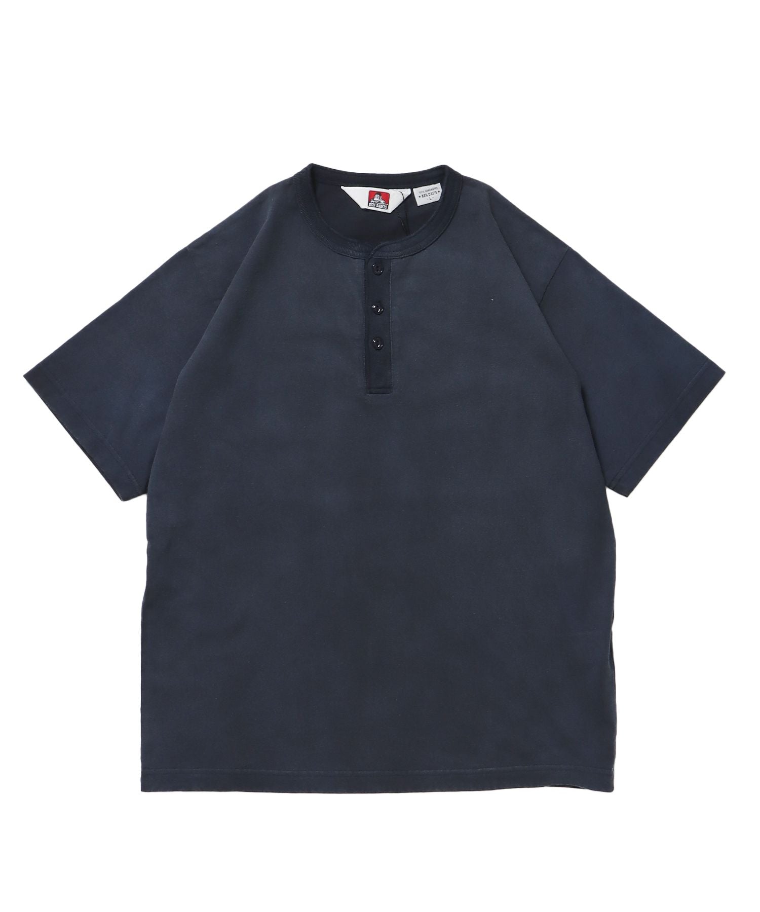 【BEN DAVIS(ベンデイビス)】CLASSIC S/S HENLEY ネイビー