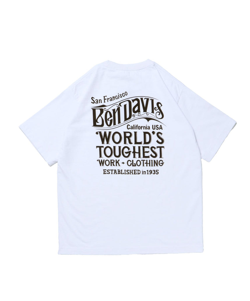 【BEN DAVIS(ベンデイビス)】OLD SIGN VNTG TEE ホワイト